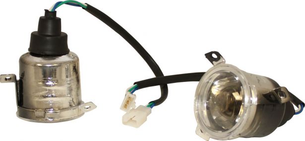 Front Light - 50cc to 250cc ATV, Utility Style, Set (2pcs)