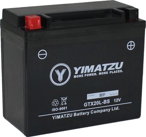 Battery - GTX20L-FA Yimatzu, AGM, Maintenance Free