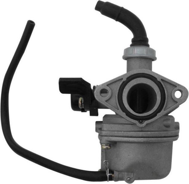 Carburetor - 19mm, Manual Choke, Right Hand Choke, Side Overflow