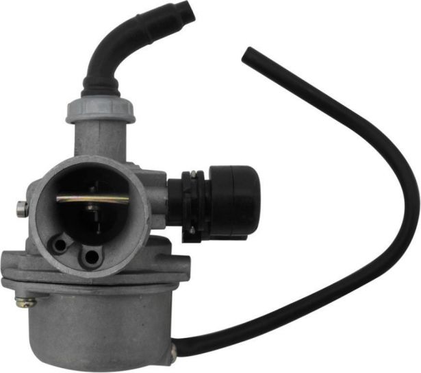 Carburetor - 19mm, Manual Choke, Right Hand Choke, Side Overflow