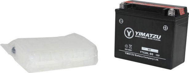 Battery - GTX20L-BS Yimatzu, AGM, Maintenance Free