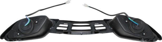 Front Bumper & Headlights - 125cc to 250cc ATV, Utility Style, Two Head Lights