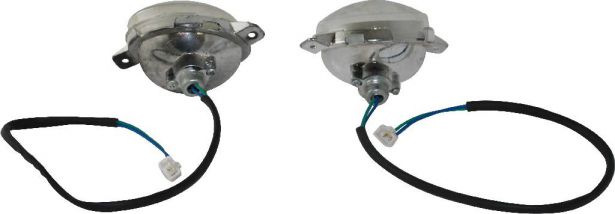 Front Light - 125cc to 250cc, ATV, Racing Style, Kawasaki (2pcs)