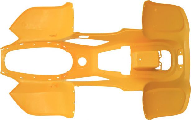 Plastic Set - 50cc to 125cc, ATV, Yellow, Racing Style