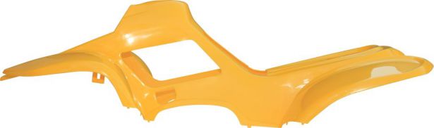 Plastic Set - 50cc to 125cc Small ATV, Yellow, Gio, Apollo, Racing Style (2pc including nose piece)