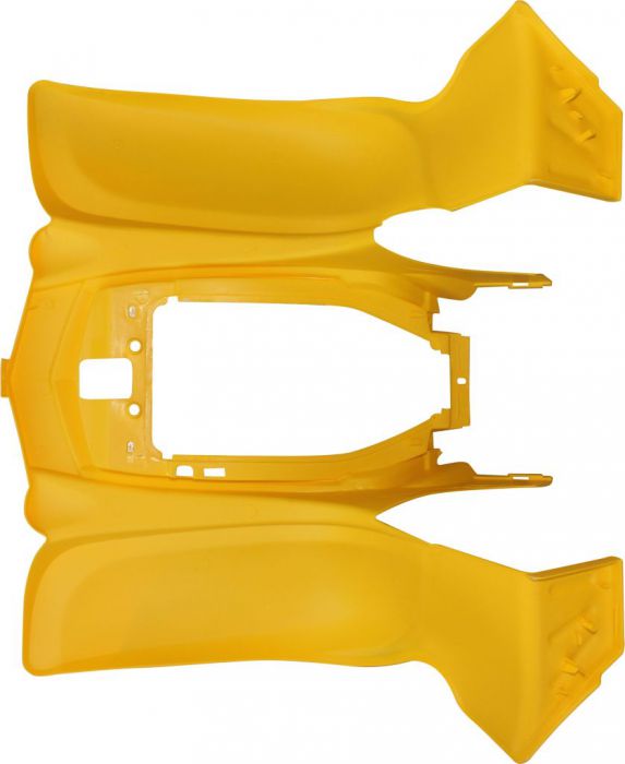 Plastic Set - 50cc to 250cc ATV, Yellow, Racing Style (5pcs: 2 big body pieces, nose piece, battery case, flap)