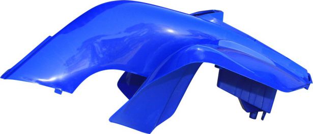 Plastic Set - 50cc to 250cc ATV, Blue, Racing Style (5pcs: 2 big body pieces, nose piece, battery case, flap)