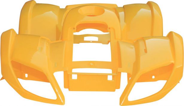 Plastic Set - 50cc to 125cc, ATV, Yellow, Utility Style
