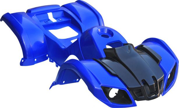 Plastic Set - 50cc to 125cc ATV, Blue, Utility Style