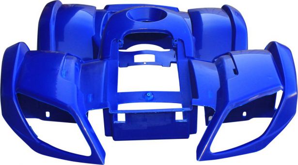 Plastic Set - 50cc to 125cc ATV, Blue, Utility Style