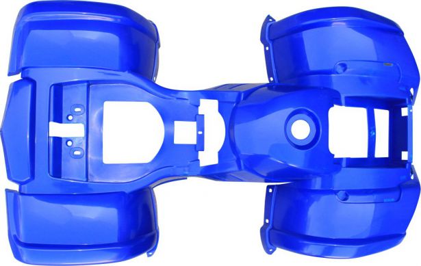 Plastic Set - 50cc to 125cc ATV, Blue, Utility Style