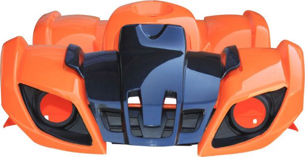 Plastic Set - 50cc to 125cc ATV, Orange, Utility Style