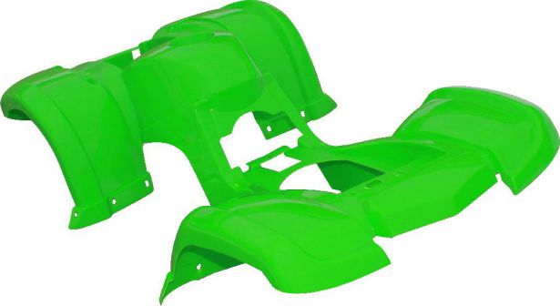 Plastic Set - 50cc to 125cc ATV, Green, Utility Style