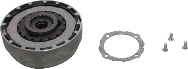 Clutch - 50cc to 110cc, ATV, Forward, Neutral, Reverse, 18 Teeth