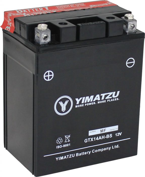 Battery - GTX14AH-BS Yimatzu, AGM, Maintenance Free