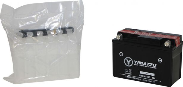 Battery - GTX6.5L-BS Yimatzu, AGM, Maintenance Free