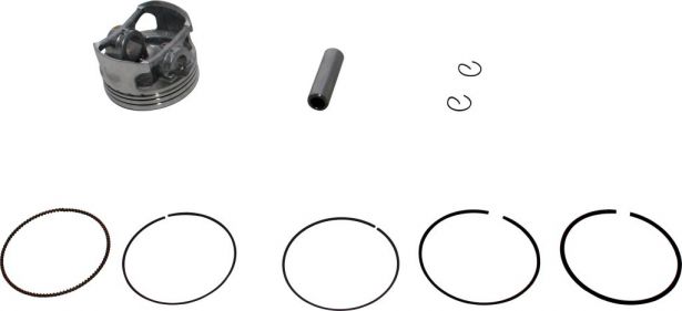 Piston and Ring Set - 155cc to 160cc, 60mm, 13mm (9pcs)