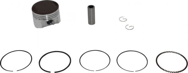 Piston and Ring Set - 150cc, 56mm, 15mm (9pcs)