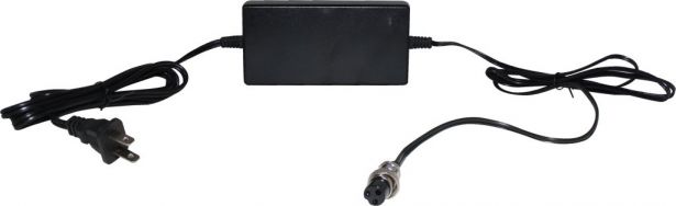 Charger - 36V, 1.6A, 3-Pin Inline Plug (Female DIN, GX16-3P), Shok Motors Amp