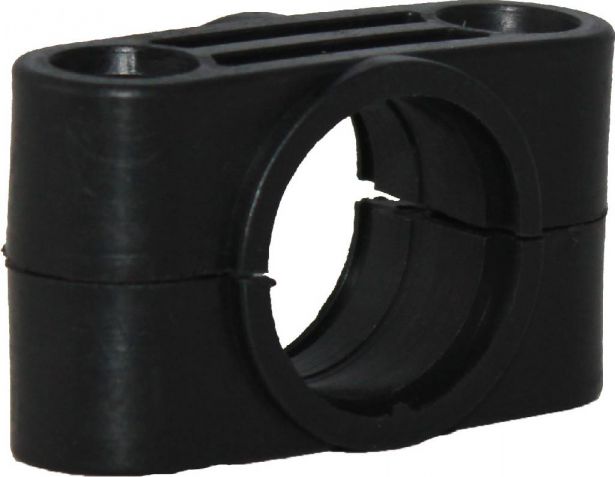 Steering Column Clamp - Steering Stem Clamp, 33mm, Plastic, Black