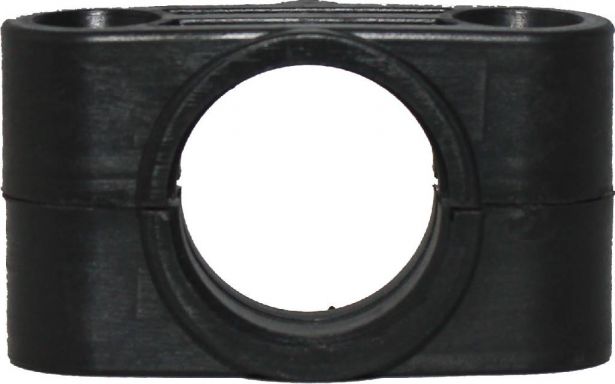 Steering Column Clamp - Steering Stem Clamp, 33mm, Plastic, Black