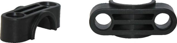 Steering Column Clamp - Steering Stem Clamp, 33mm, Plastic, Black