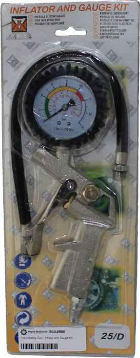 Tire Inflating Gun - Inflator and Gauge Kit