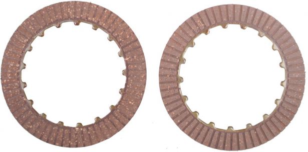 Clutch Plate Set - Manual, 125cc, Kick & Electric Start, 2pc