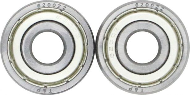 Bearing - 6200ZZ (2 pc set) 30x10x9