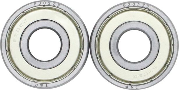 Bearing - 6302ZZ (2 pc set) 42x15x13