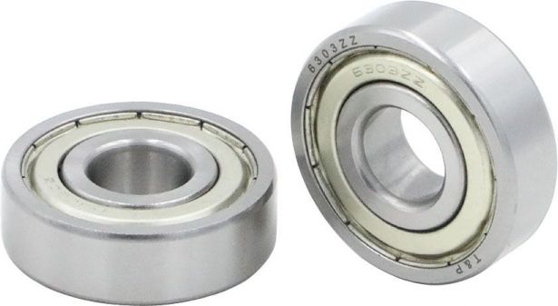 Bearing - 6303ZZ (2 pc set) 47x17x14