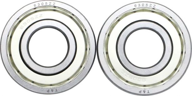 Bearing - 6305ZZ (2 pc set) 62x25x17