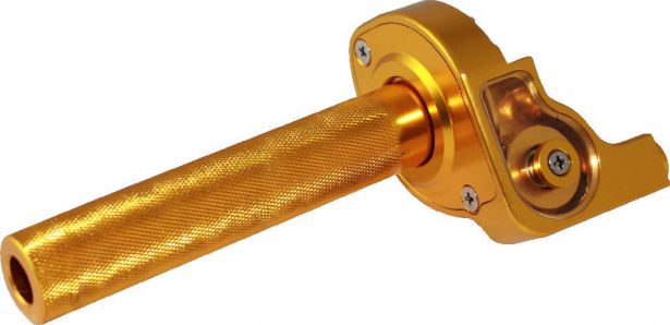 Hand Throttle - Twist Grip, CNC, 90cc to 250cc, Dirt Bike, Yimatzu Brand, Gold