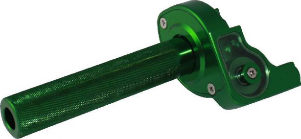 Hand Throttle - Twist Grip, CNC, 90cc to 250cc, Dirt Bike, Yimatzu Brand, Green