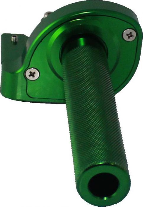 Hand Throttle - Twist Grip, CNC, 90cc to 250cc, Dirt Bike, Yimatzu Brand, Green