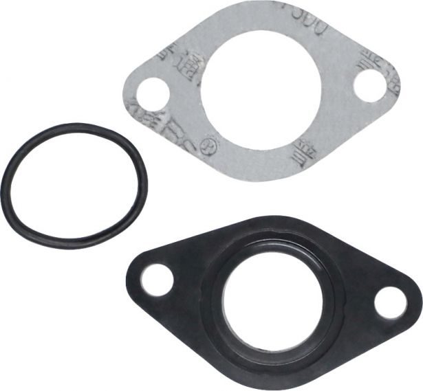 Intake Gasket Set - 19mm to 20mm, with Rubber O-Ring, 3pc 