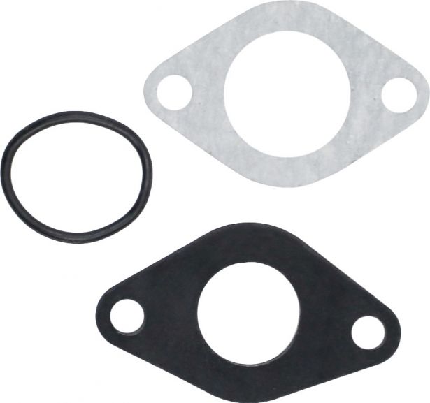 Intake Gasket Set - 19mm to 20mm, with Rubber O-Ring, 3pc 