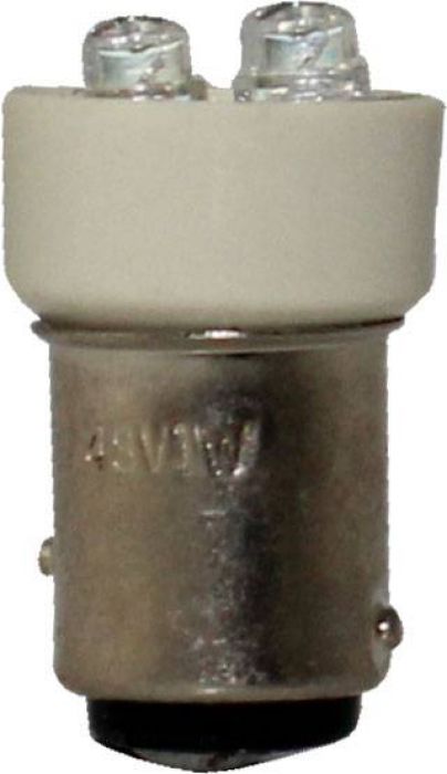 Light Bulb - 48V 1W, LED, Dual Contact, Offset Pins