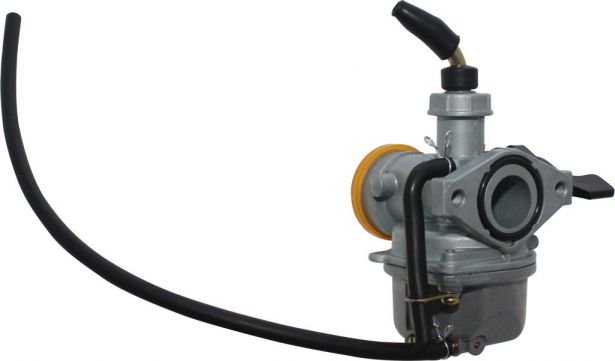 Carburetor - 19mm, Manual Choke, Left Hand Choke, Side Overflow