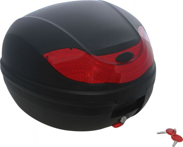 Tail Storage Box - 32L Scooter Trunk, PHX Scooter Elite, Flat Black, Removable