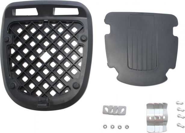 Tail Storage Box - 32L Scooter Trunk, PHX Scooter Elite, Flat Black, Removable