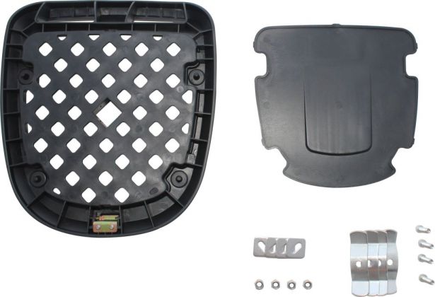 Tail Storage Box - 32L Scooter Trunk, PHX Scooter Elite, Flat Black, Removable