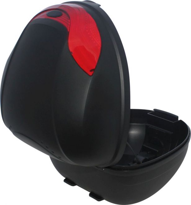 Tail Storage Box - 32L Scooter Trunk, PHX Scooter Elite, Flat Black, Removable