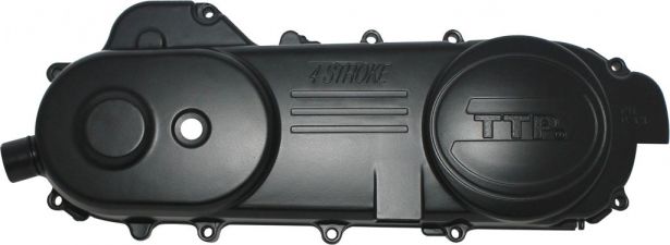 Engine Cover - Crank Case Cover, GY6 125cc, 150cc, Left, Long  Case (470mm)