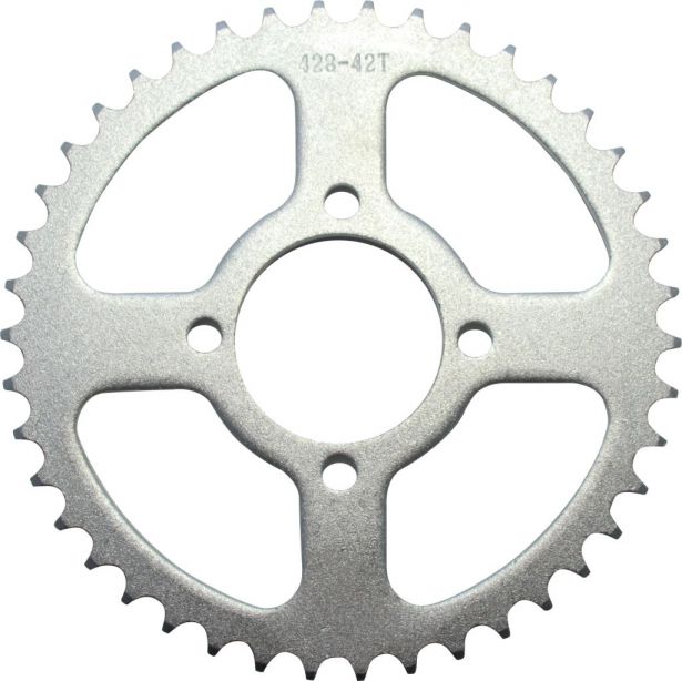 Sprocket - Rear, 428 Chain, 42 Tooth, 52.2mm hole