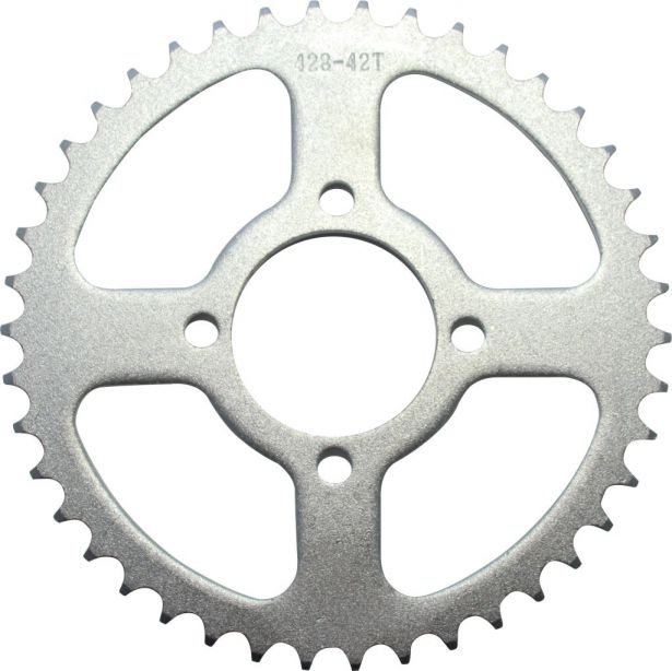 Sprocket - Rear, 428 Chain, 42 Tooth, 52.2mm hole