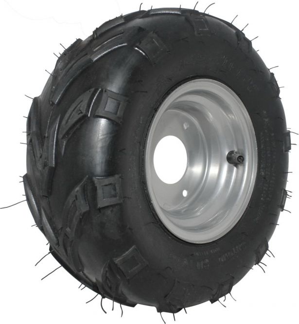 Rim and Tire Set - 145/70-6, ATV, Left Side