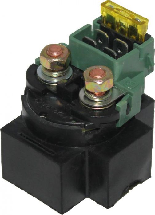 Starter Relay - Starter Solenoid, Fuse Based with 2 Fuses, CF Moto, XY Xinyang, Baja, Chironex, CF188, 125cc, 150cc, 250cc, 300cc, 400cc, 500cc, 600cc, 625cc