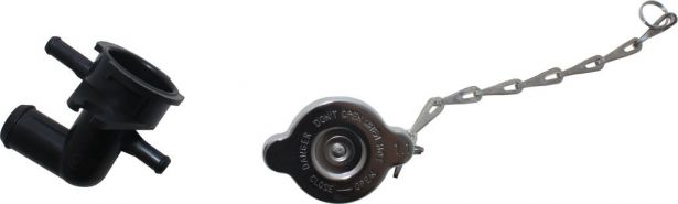 Radiator Cap and Spout  Assembly - XY500UE, XY600UE, Chironex