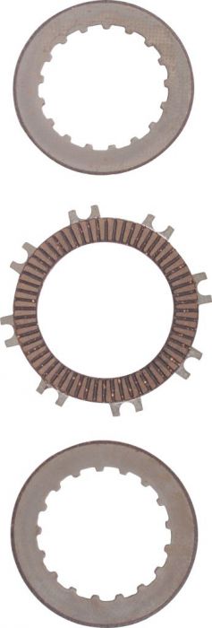 Clutch Plate Set - Automatic, 125cc, Electric Start, 3pc